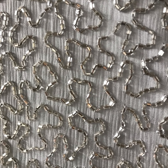 Beaded silver top and skirt with fringe - Picture 9 of 10